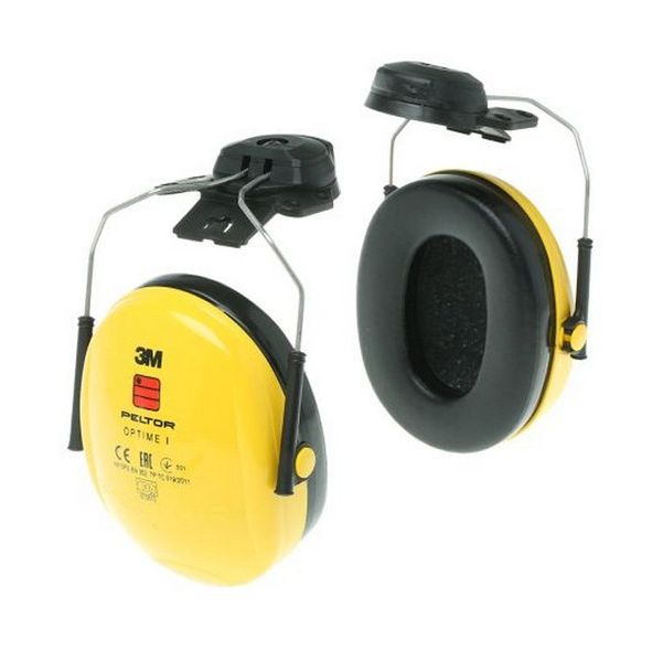 3M™ H510 Peltor™ Optime™ I Earmuffs, 26 dB, Yellow, Mounted