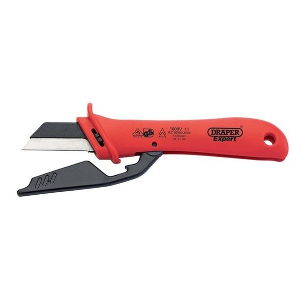 Draper® Expert 180mm Vde Approved Fully Insulated Cable Knife