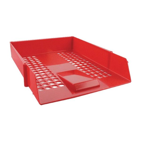 Q-Connect® LetterTray Plastic Red