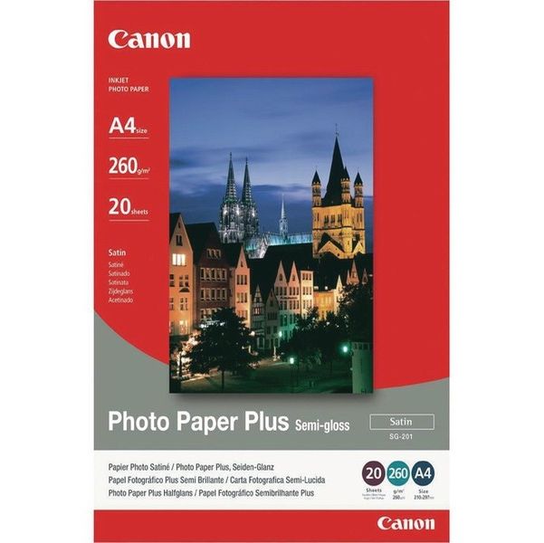 Canon BubbleJet Ppr SG201 A4 Pk20