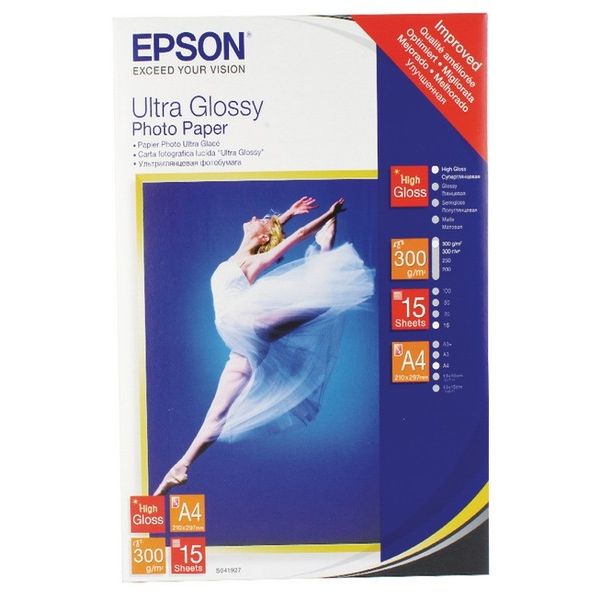 Epson Ultra Glossy Photo Paper A4 Pk15