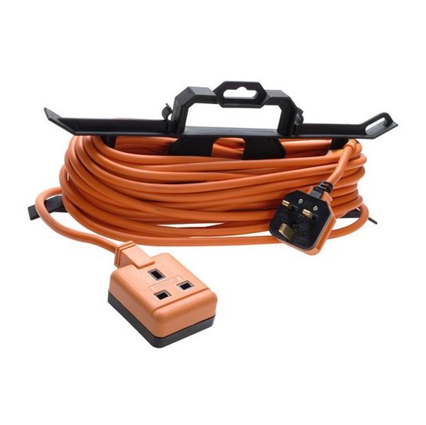 Masterplug Garden Extension Lead on an H Frame 15 Metre
