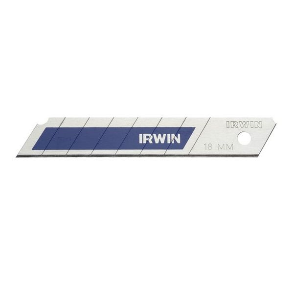 Irwin Snap Off Blades 18mm Blue Pack of 8