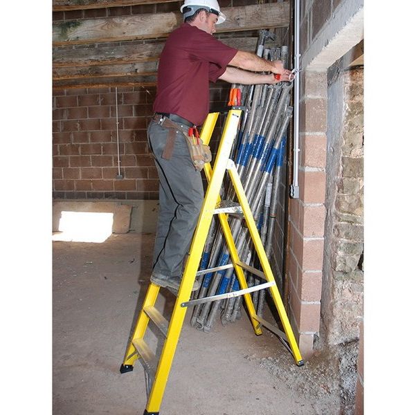 Trade GRP Fibreglass Platform Step Ladder
