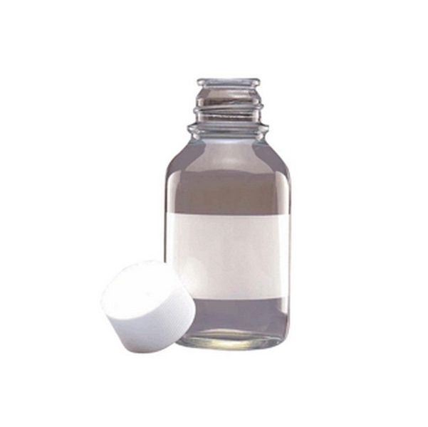 Clear Borosilicate Glass Safety Coated Reagent Bottle with 33-430 Polypropylene PTFE Lined