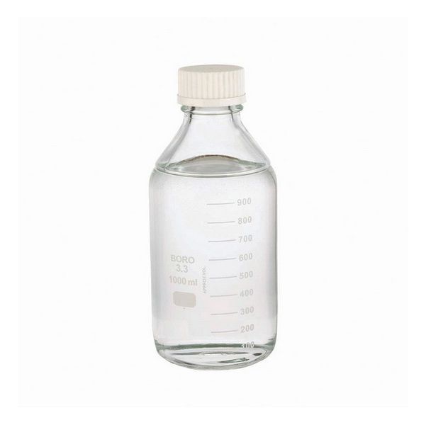Media Bottle Lab 45Tm Wide Mouth, Graduated with 45mm Polypropylene Screw Cap