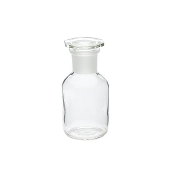 Reagent Bottle Glass, Narrow Mouth, Stopper Size 34/35, 72mm x 140mm, Clear