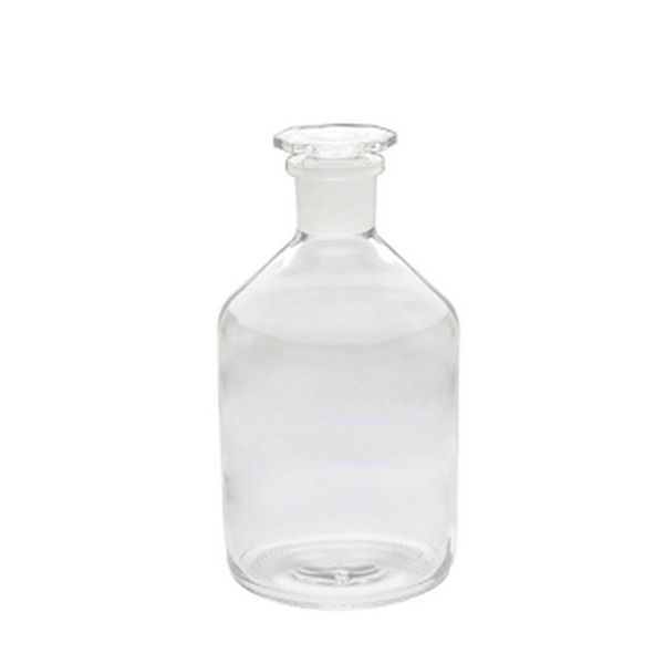 Reagent Bottle Glass, Narrow Mouth, Stopper Size 19/26, 72mm x 145mm, Clear