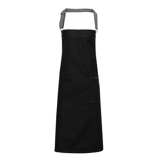 Premier District Waxed-Look Denim Bib Apron