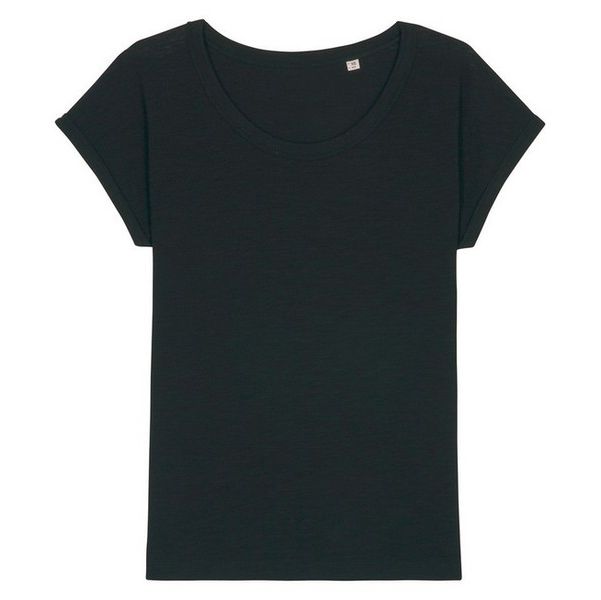 Womens' Stella Rounders Slub Rolled Sleeve Slub T-Shirt